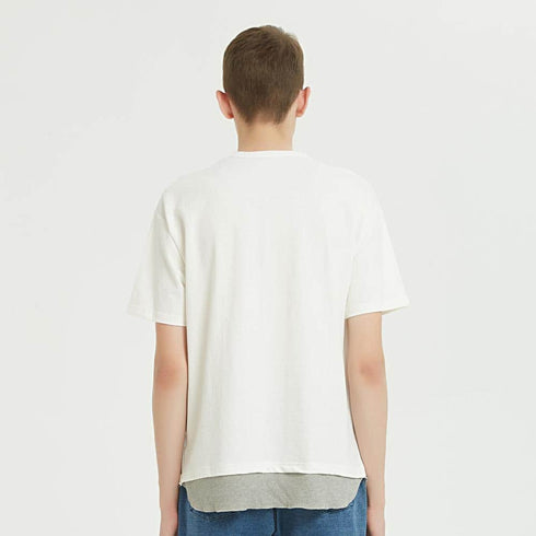 Boysnextdoor 白色假兩件口袋T-Shirt